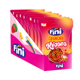 Golosinas Crunchy Kisses Passion Fini Golosinas - Cereza ácida - Caja 12 bolsas de 75 g