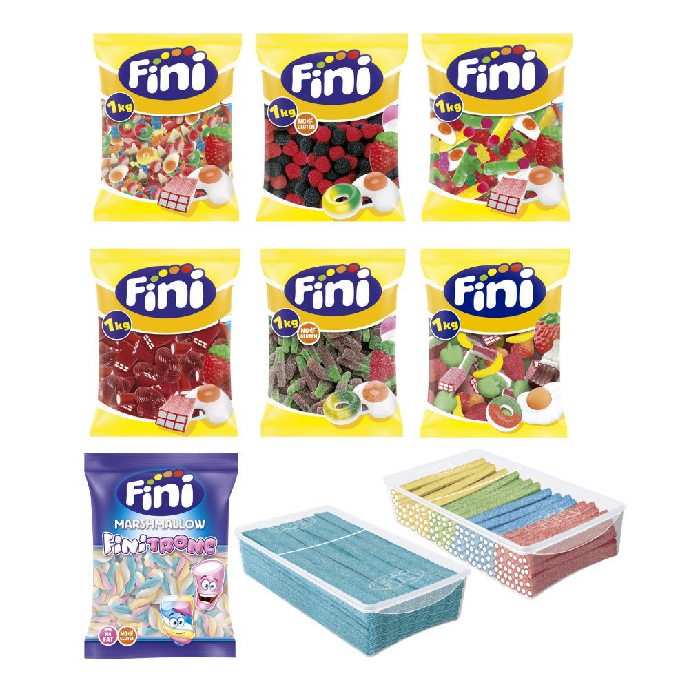 Pack Mesa de Chuches Boda Fini Golosinas - Colorida - 80 personas
