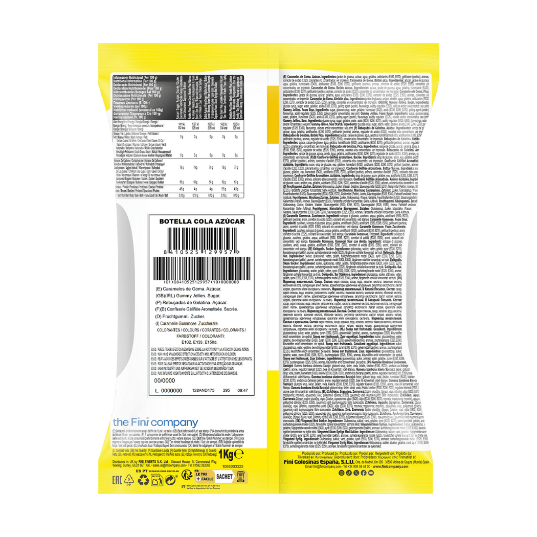 Botella Cola Bolsa 1 kg - Fini Golosinas