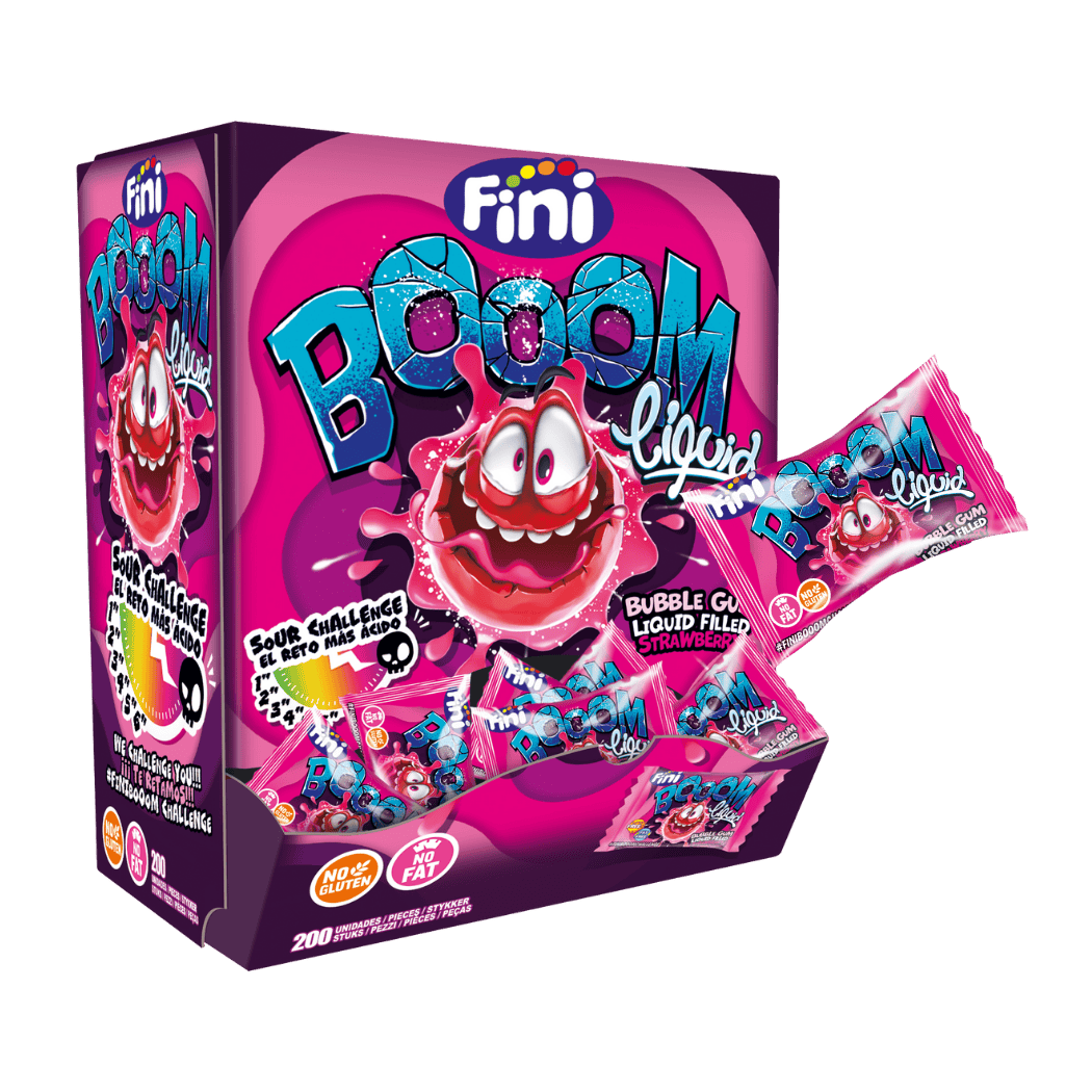 Chicle Fini Booom Estuche 200 unidades envueltas - Fini Golosinas