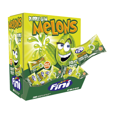 Chicle Melón Estuche 200 unidades envueltas - Fini Golosinas