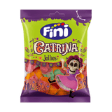 Chuches Halloween Catrina Fini Golosinas - Fresa, melón y melocotón - Caja 12 bolsas de 90 g - Fini Golosinas
