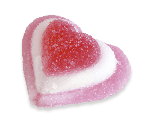 Corazón Tricolor Bolsa 1 kg - Fini Golosinas