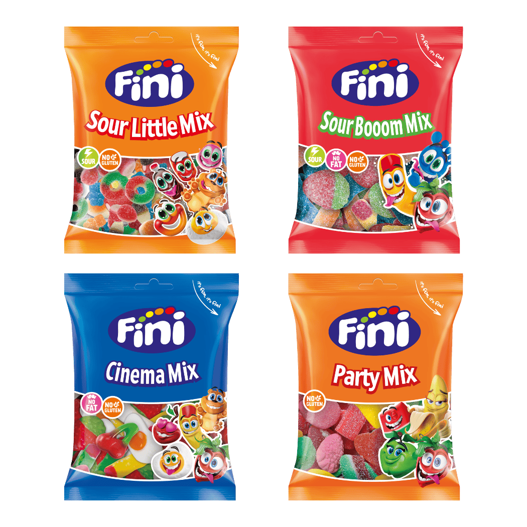 Expositor Fini Mix Golosinas 30 bolsitas de 90 g - Fini Golosinas