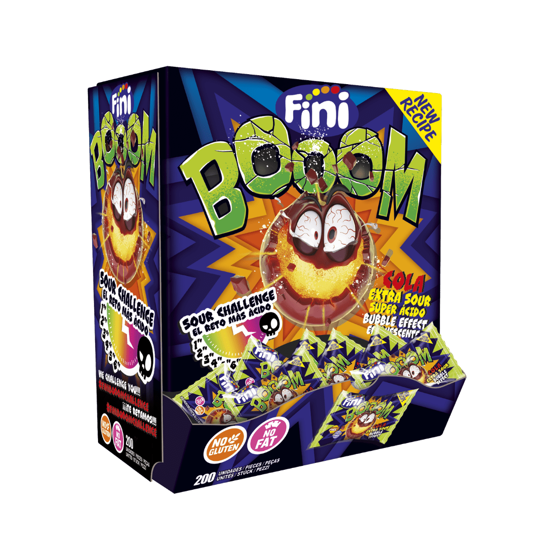 Fini Booom Cola Estuche 200 unidades - Fini Golosinas