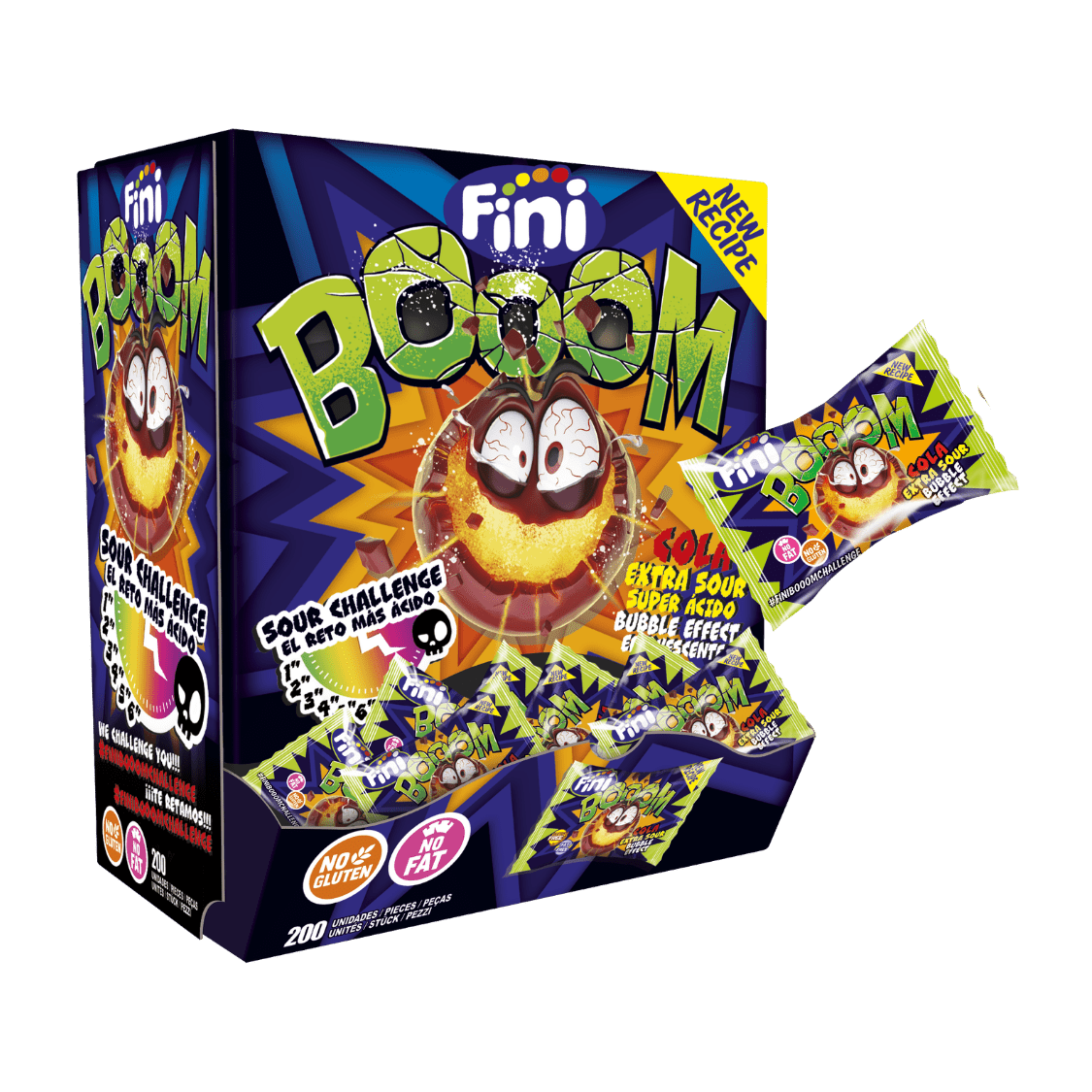 Fini Booom Cola Estuche 200 unidades - Fini Golosinas