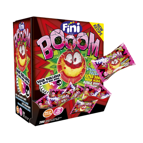 Fini Booom Fresa Estuche 200 unidades - Fini Golosinas