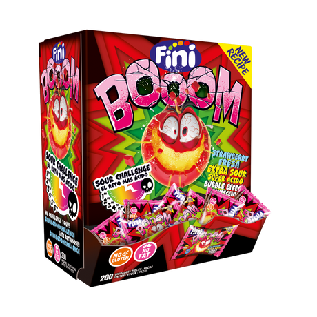 Fini Booom Fresa Estuche 200 unidades - Fini Golosinas