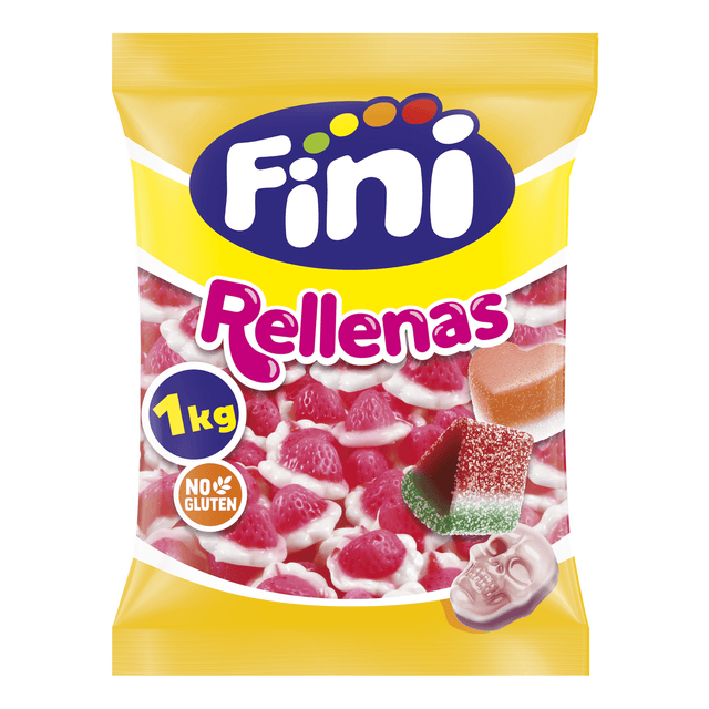 Fresón con Nata Rellenas Bolsa 1 kg - Fini Golosinas