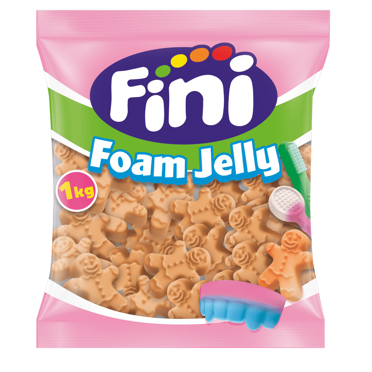 Galleta Jengibre Foam de Navidad Bolsa 1kg - Fini Golosinas