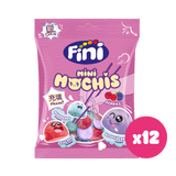 Golosinas Mini Mochis Fini Golosinas - Frambuesa, mora y cereza - Caja 12 bolsas de 90 g - Fini Golosinas