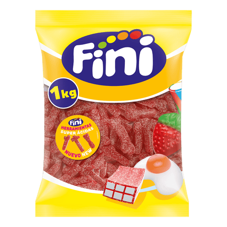 Herramientas Súper Ácida Fresa Bolsa 1 kg - Fini Golosinas