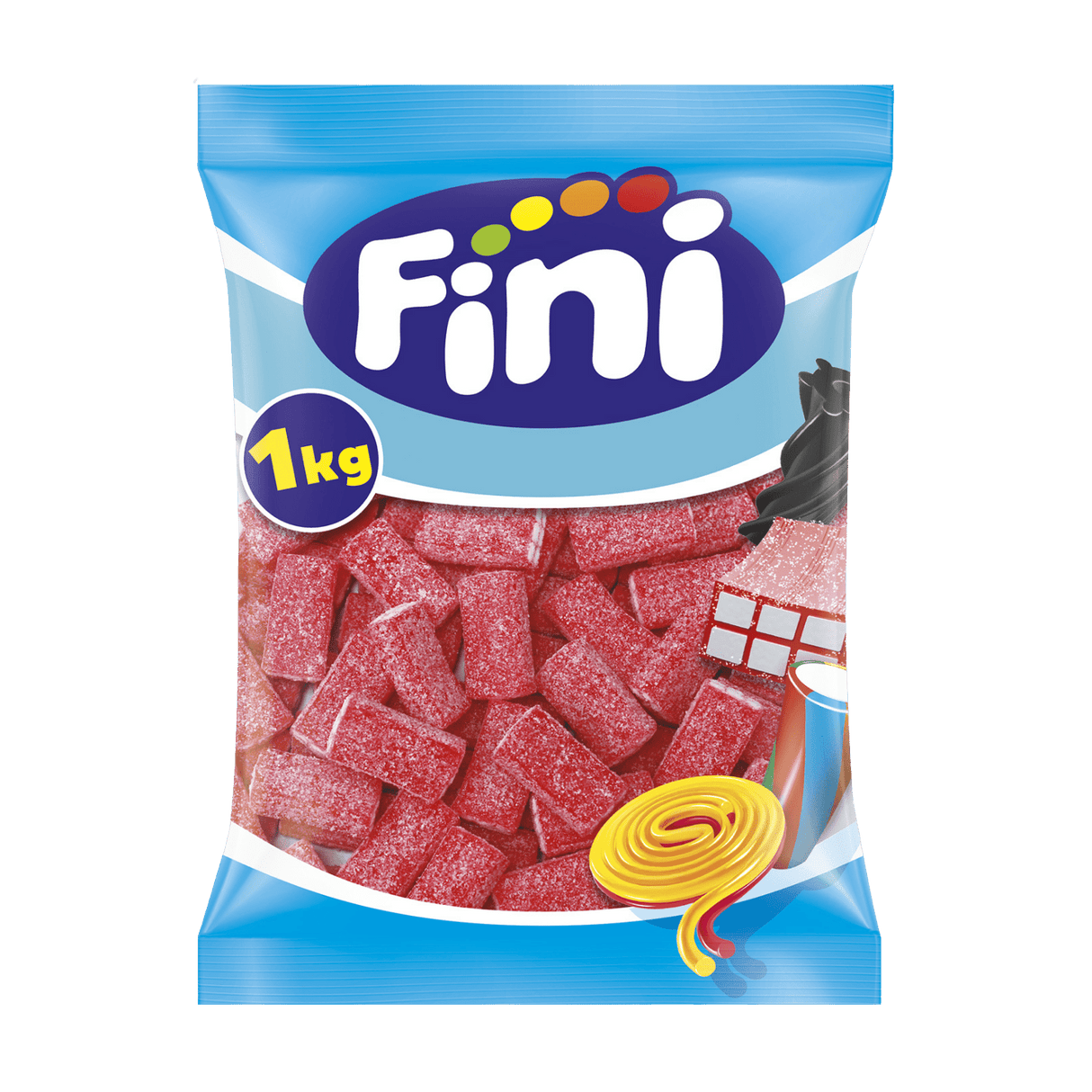 Regaliz Ladrillo Pica Fini Golosinas - Fresa - Bolsa 1 kg