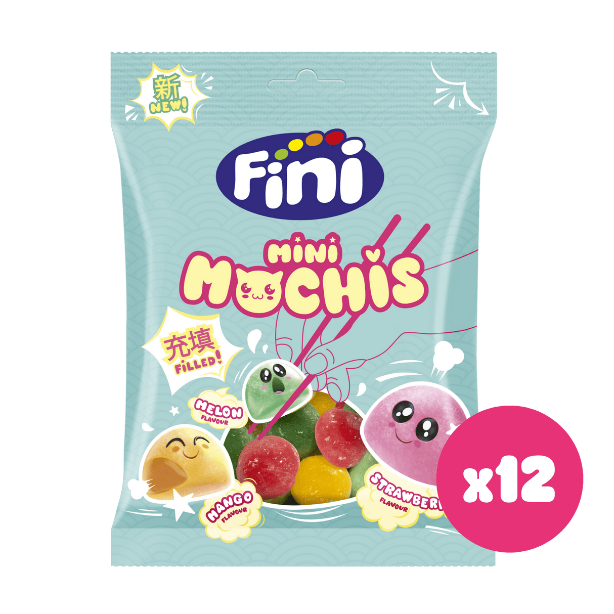 Mini Mochis 12 bolsas de 90g - Fini Golosinas