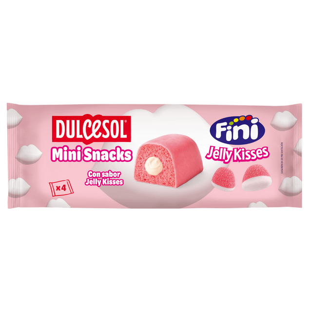 Mini Snack Jelly Kisses Fini Golosinas y Dulcesol - Pack 4 - Fini Golosinas