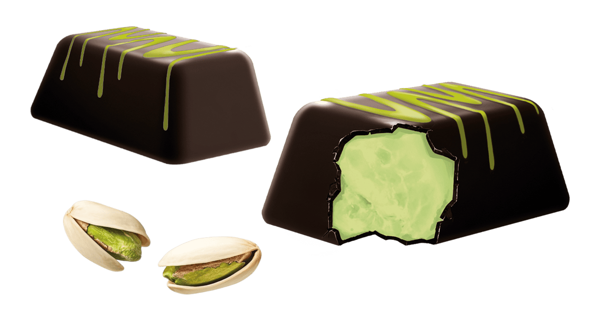 Nubes Choco Mellows Dubai Style Pistacho 100 unidades - Fini Golosinas