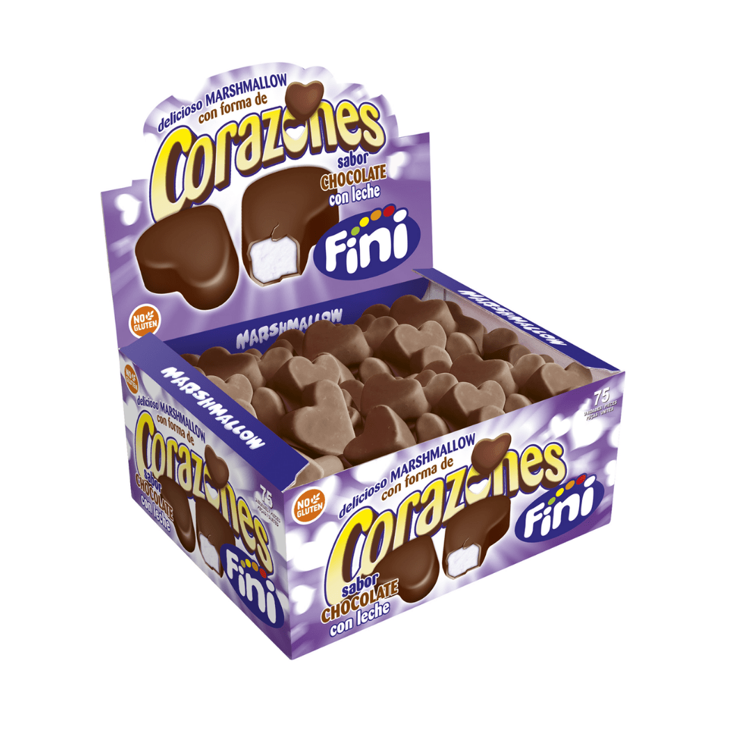 Nubes Corazones Choco Fini Golosinas - Chocolate - Estuche 75 uds - Fini Golosinas