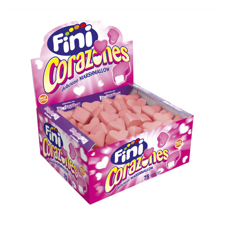 Nubes Corazones Choco Fini Golosinas - Chocolate y fresa - Estuche 75 uds - Fini Golosinas