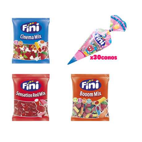 Pack Cumpleaños Conos - 30-40 personas - Fini Golosinas