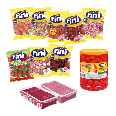 Pack Mesa de Chuches 100 personas - Fini Golosinas