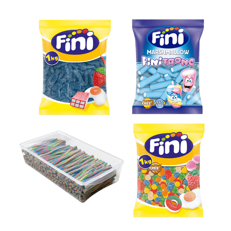 Pack mesa de chuches azul - 30 personas - Fini Golosinas
