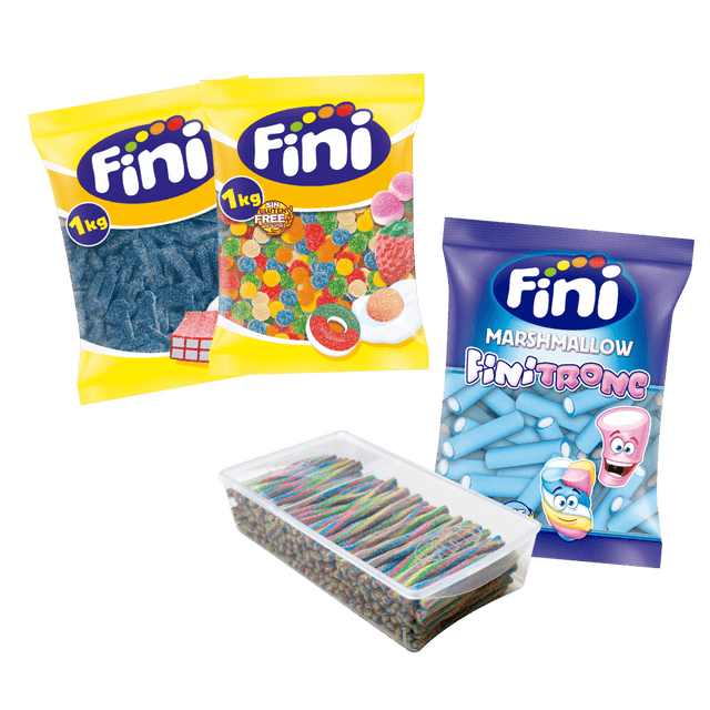 Pack mesa de chuches azul - Fini Golosinas