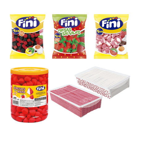 Pack Mesa de Chuches Bautizo Clásico - 50 personas - Fini Golosinas