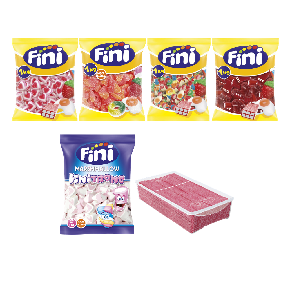 Pack Mesa de Chuches Boda Clásica - 50 personas - Fini Golosinas