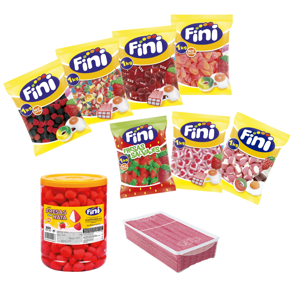 Pack Mesa de Chuches Boda Clásica - 80 personas - Fini Golosinas