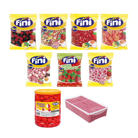 Pack Mesa de Chuches Boda Clásica - 80 personas - Fini Golosinas