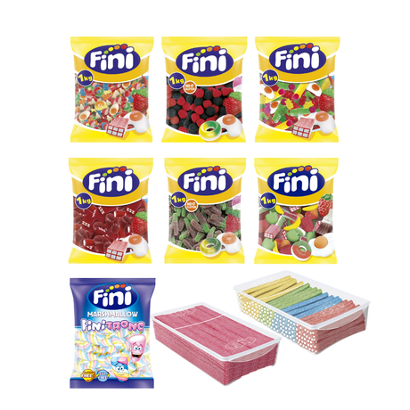 Pack Mesa de Chuches Boda Colorida - 80 personas - Fini Golosinas