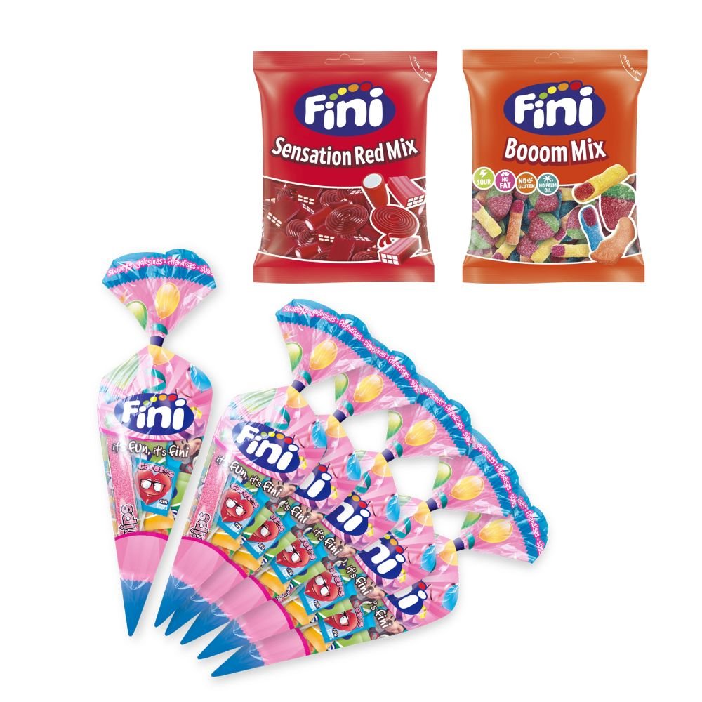 Pack Mesa de Chuches Comunión + 30 Conos Fini Golosinas - Mix - 30 personas - Fini Golosinas