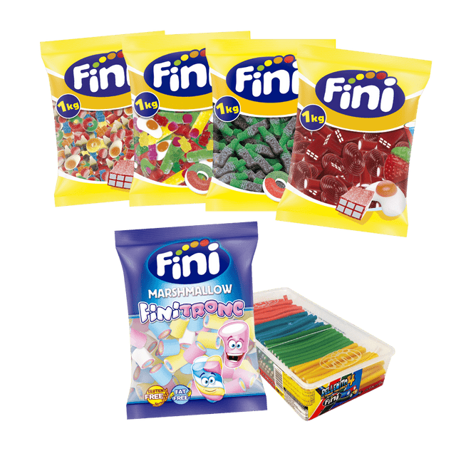 Pack mesa de chuches comunión - 60 personas - Fini Golosinas