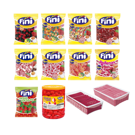 Pack Mesa de Chuches Mix Boda Grande - 120 personas - Fini Golosinas