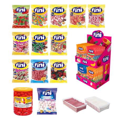 Pack Mesa de Chuches Mix Boda Grande - 200 personas - Fini Golosinas