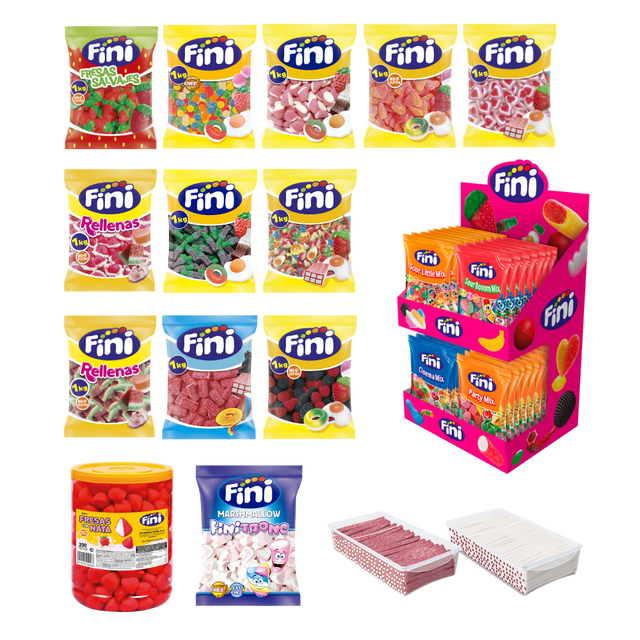 Pack Mesa de Chuches Mix Boda Grande - 200 personas - Fini Golosinas
