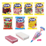 Pack Mesa de Chuches Mix + Conos Comunión - 100 personas - Fini Golosinas
