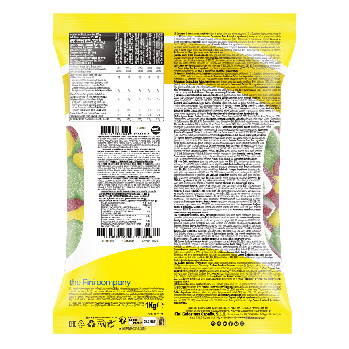 Party Mix Bolsa 1 kg - Fini Golosinas