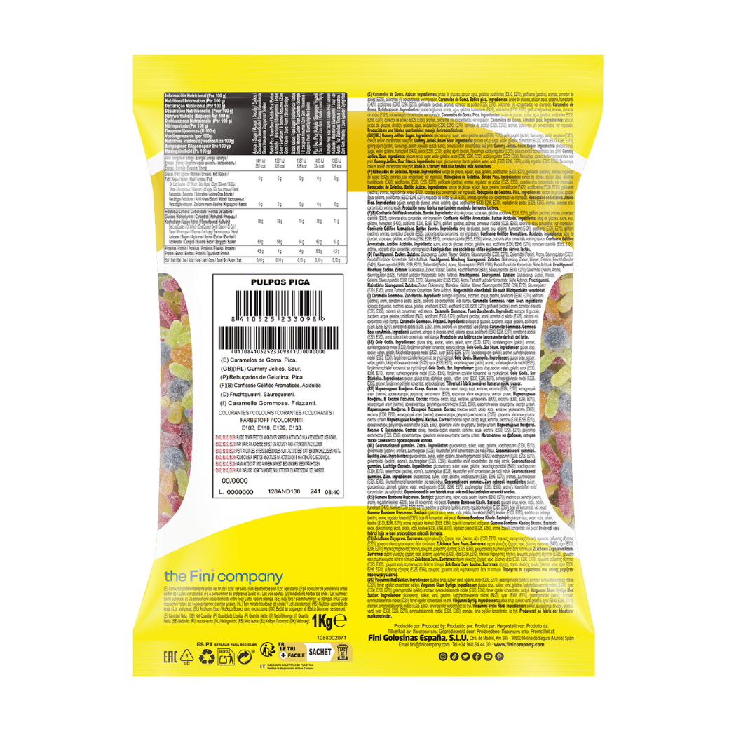 Pulpo Pica Bolsa 1 kg - Fini Golosinas