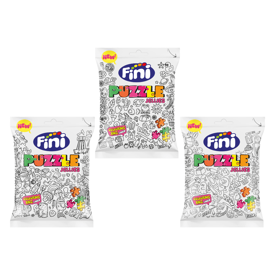 Puzzle Golosinas Fini Caja 12 bolsitas de 90g - Fini Golosinas