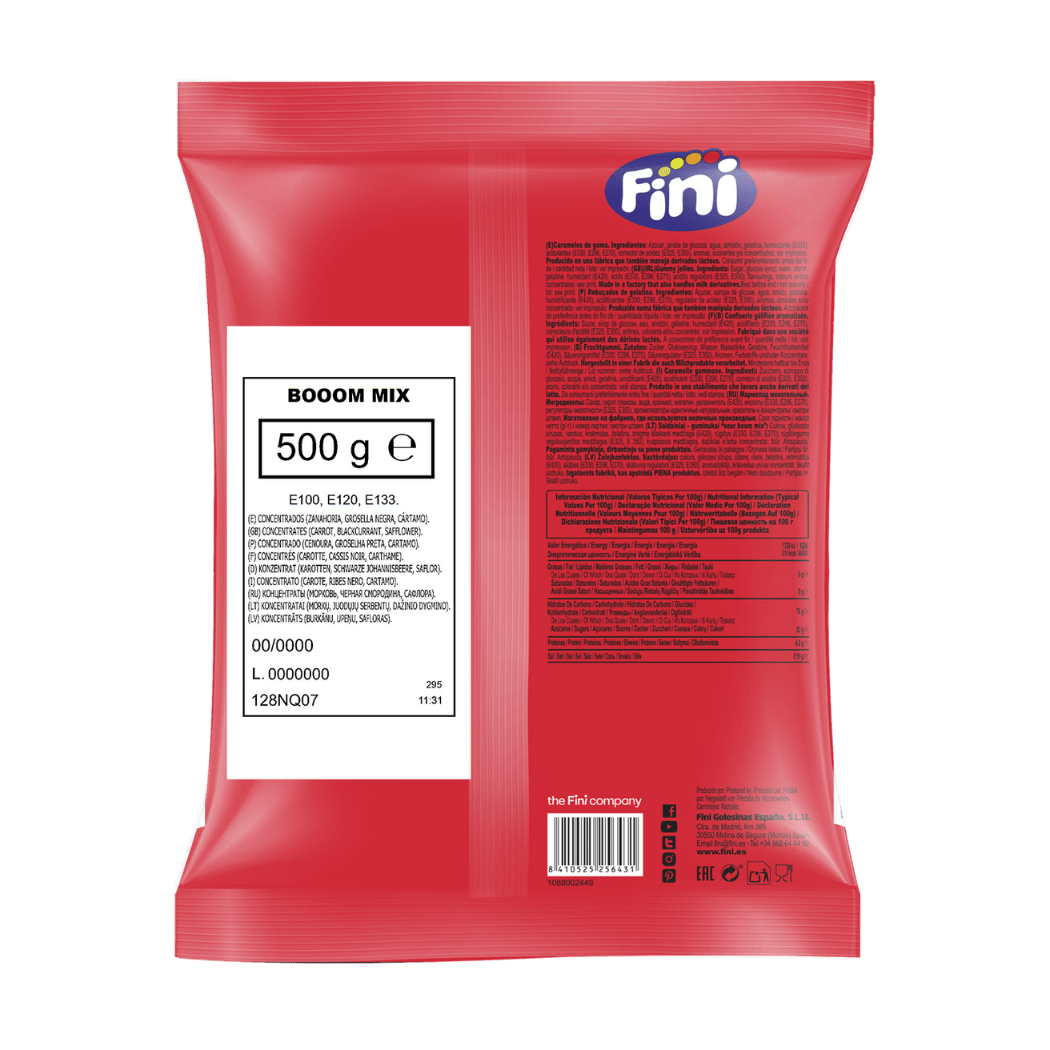 Sour Booom Mix Bolsa 500g - Fini Golosinas