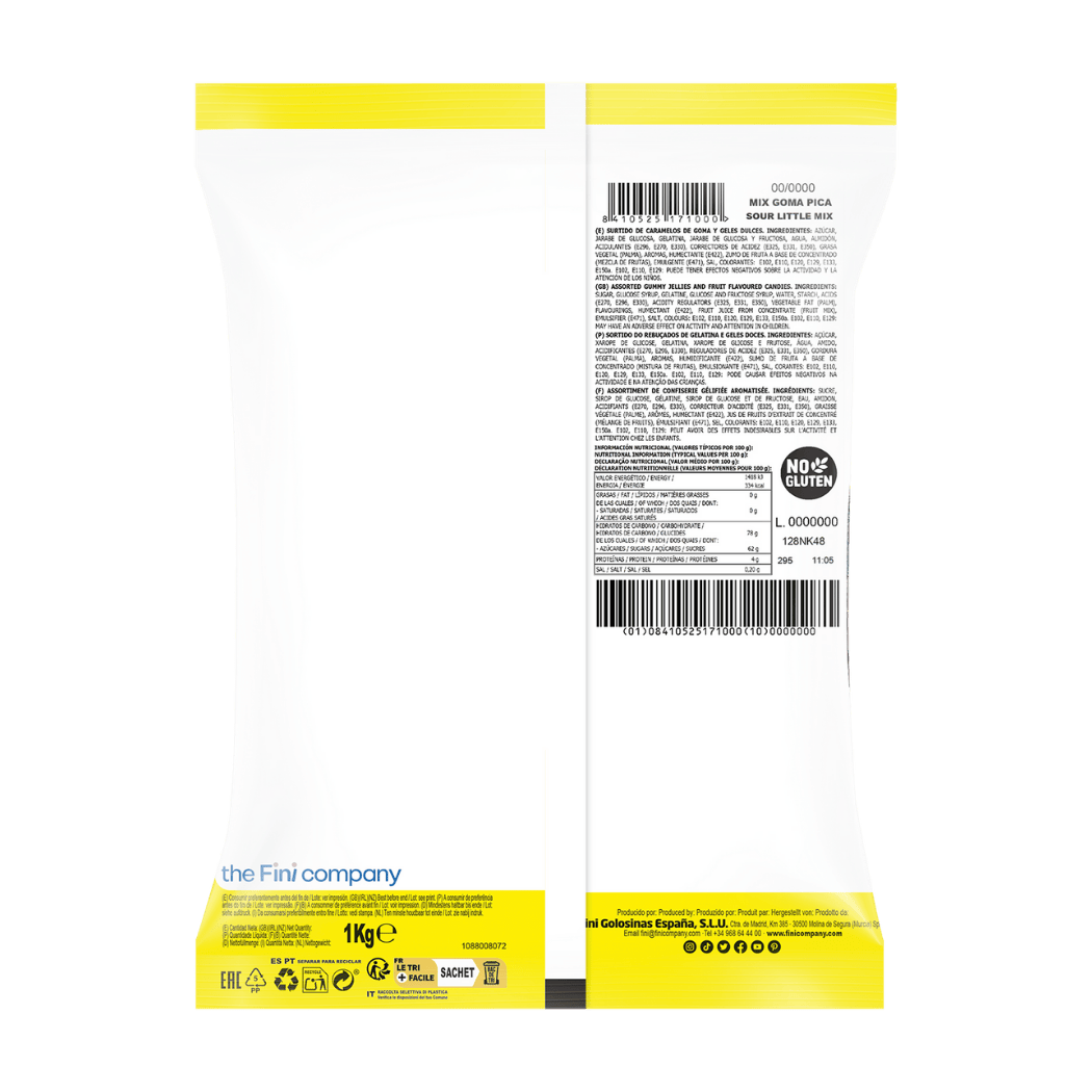Sour Little Mix Bolsa 1 kg - Fini Golosinas