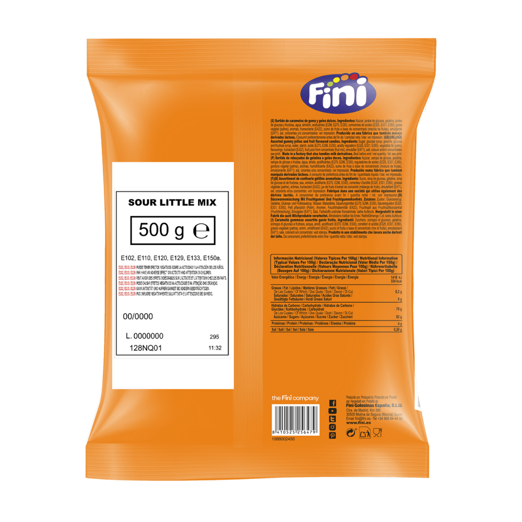 Sour Little Mix Bolsa 500g - Fini Golosinas