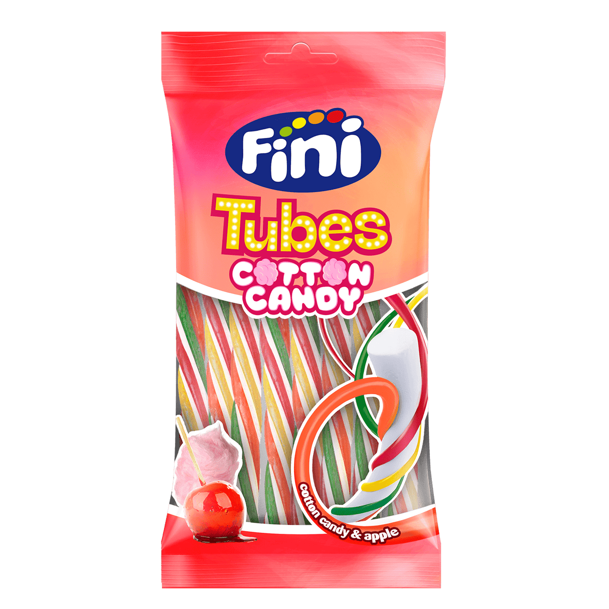 Tubes Cotton Candy 12 bolsas de 80g - Fini Golosinas