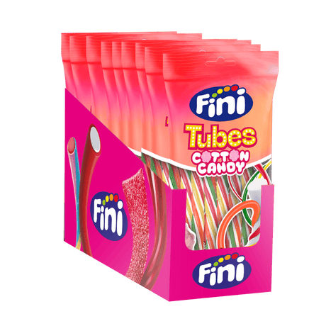 Tubes Cotton Candy 12 bolsas de 80g - Fini Golosinas
