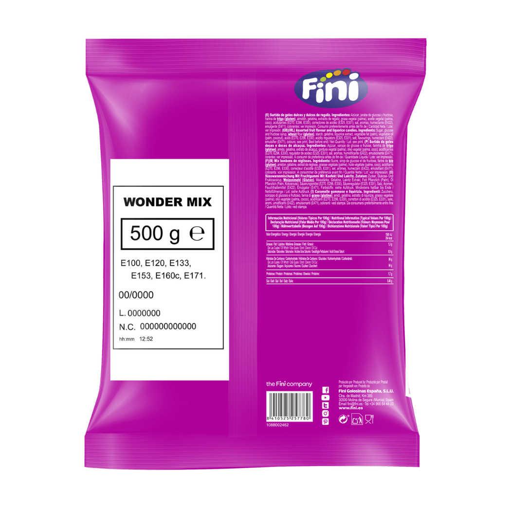 Wonder Mix Bolsa 500g - Fini Golosinas